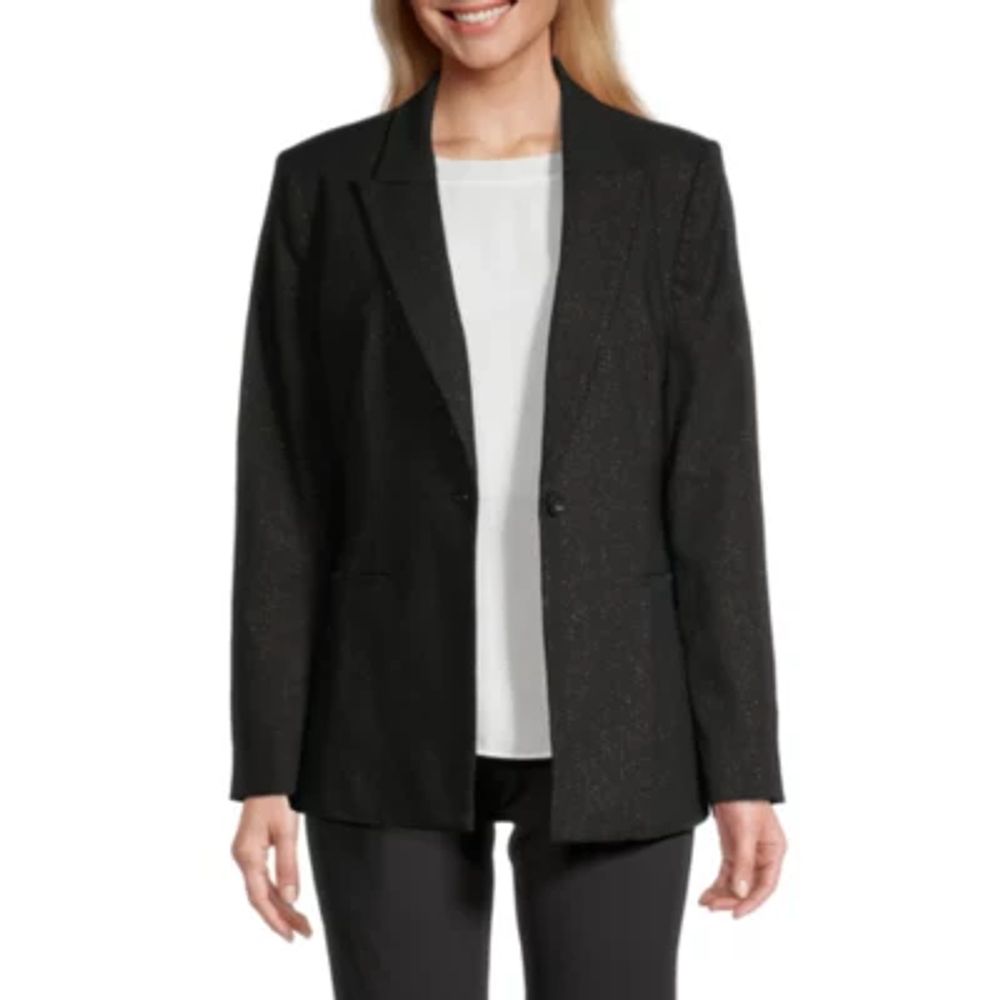 Worthington Womens Metallic Blazer | Plaza Las Americas