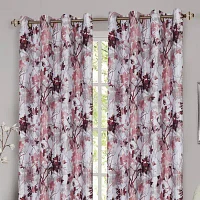 Tranquil Light-Filtering Grommet Top Single Curtain Panel