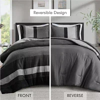 510 Design Boulder Pieced Faux Suede Midweight Comforter Set