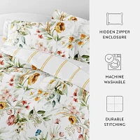 Casual Comfort Chintz Floral Midweight Down Alternative Comforter Set