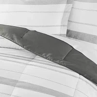 Casual Comfort Stitch Stripe Midweight Down Alternative Comforter Set