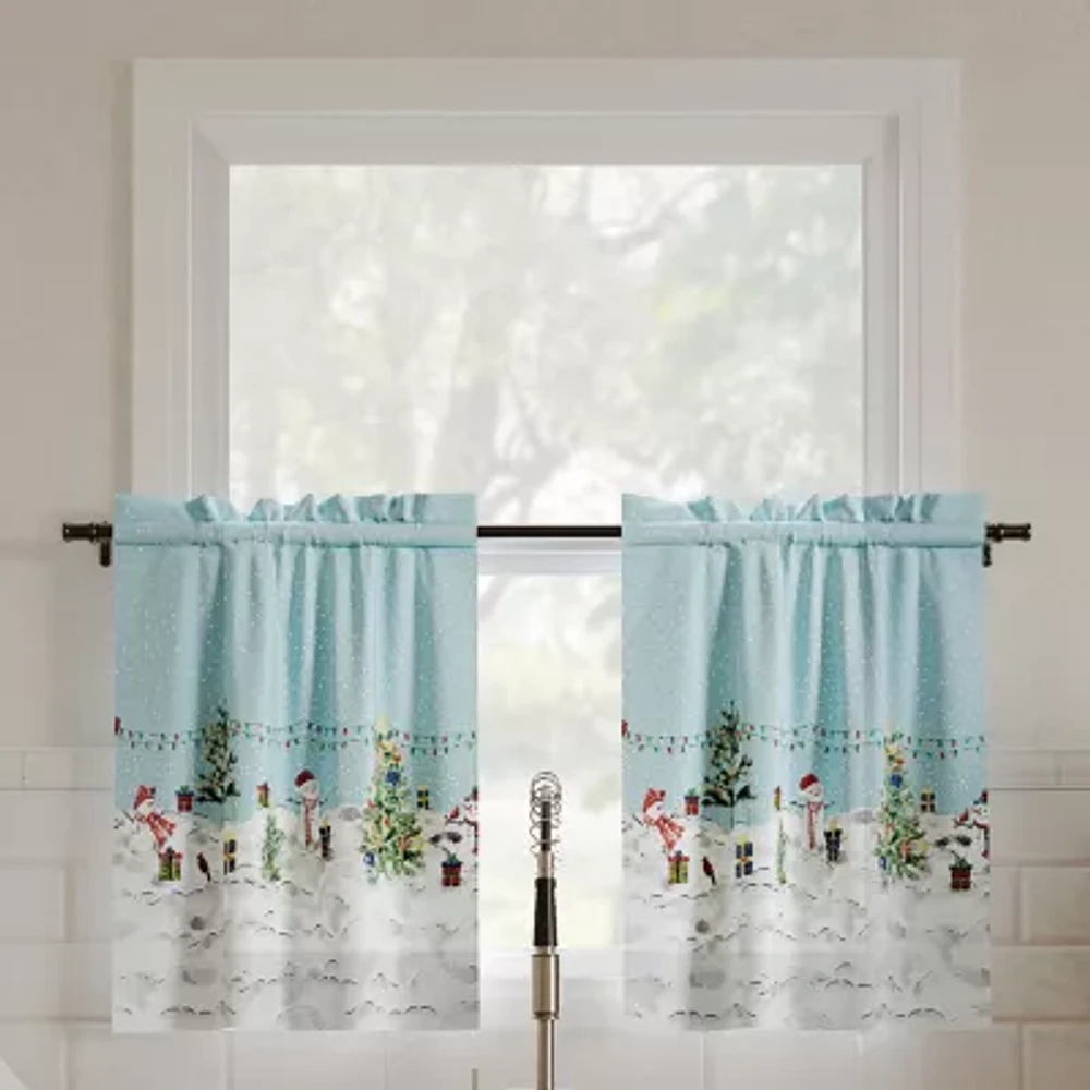 No 918 Holiday Wonderland Rod Pocket Tailored Valance