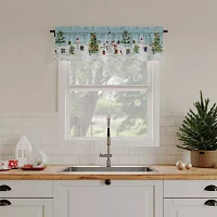 No 918 Holiday Wonderland Rod Pocket Tailored Valance