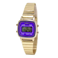 Decree® Concepts Womens Blue Retro Digital Expansion Watch