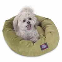 Majestic Pet Villa Collection Micro-Velvet Bagel Bed