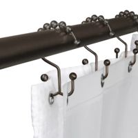 Maytex Mills Double Ball Glilde Shower Curtain Hooks