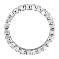 4MM 2 3/4 CT. T.W. White Cubic Zirconia Sterling Silver Eternity Band