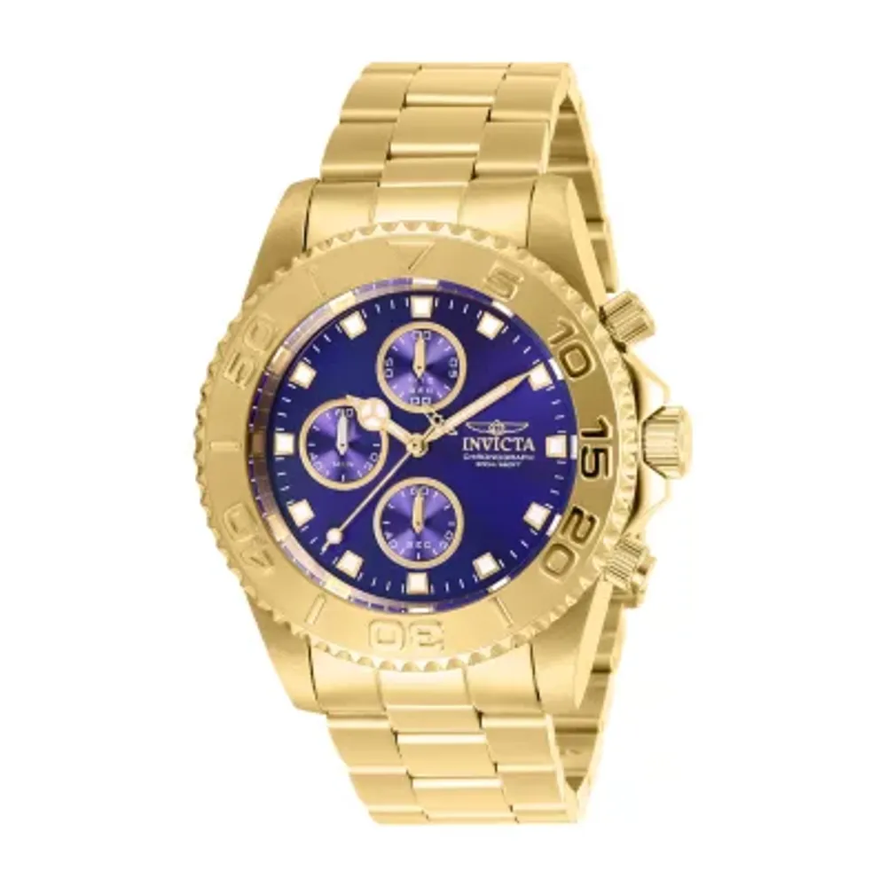 Invicta Pro Diver Mens Gold Tone Stainless Steel Bracelet Watch 28682