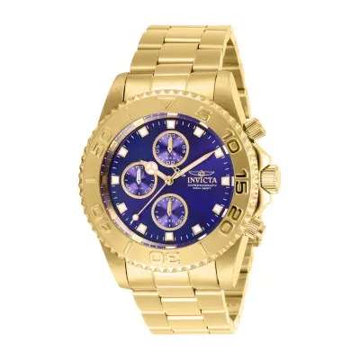 Invicta Pro Diver Mens Gold Tone Stainless Steel Bracelet Watch 28682