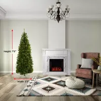 Nearly Natural 7 1/2 Foot Cashmere Pre-Lit Christmas Tree