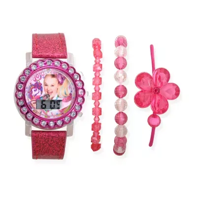 JoJo Siwa Girls Pink 4-pc. Watch Boxed Set Joj40118jc