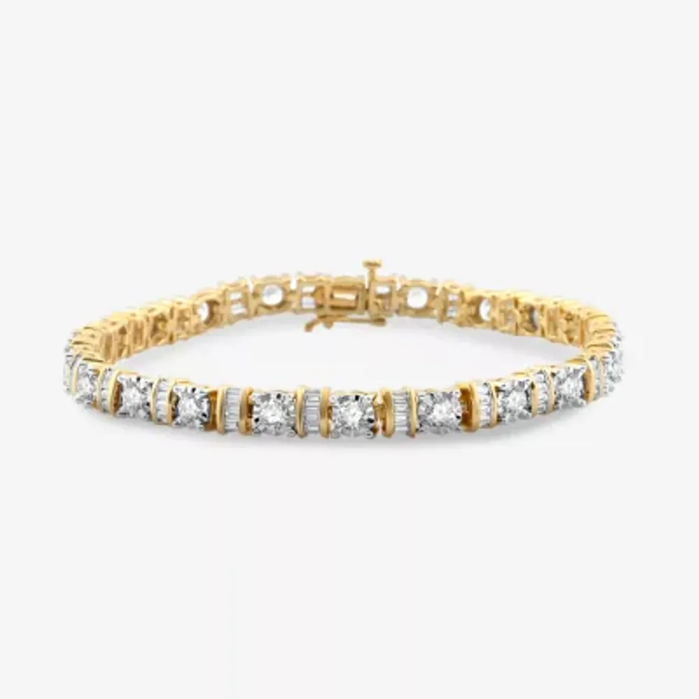 5 CT.T.W. Natural Diamond 10K Gold Tennis Bracelet