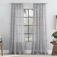 Scott Living Tulin Sheer Rod Pocket Single Curtain Panel