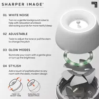 Sharper Image® Sound Soother Wind, White Noise Machine With LED Glow