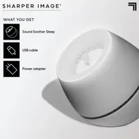 Sharper Image® Sound Soother Wind, White Noise Machine With LED Glow