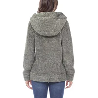 White Mark Midweight Hooded Womens Jacket