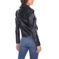 White Mark Midweight Motorcycle Jacket