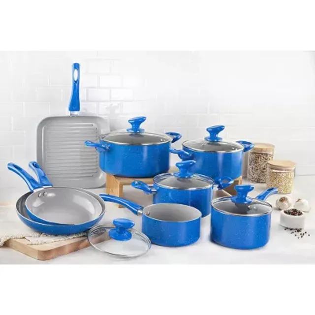 Granitestone Blue 20-pc. Nonstick Cookware and Bakeware Set, Color: Blue -  JCPenney