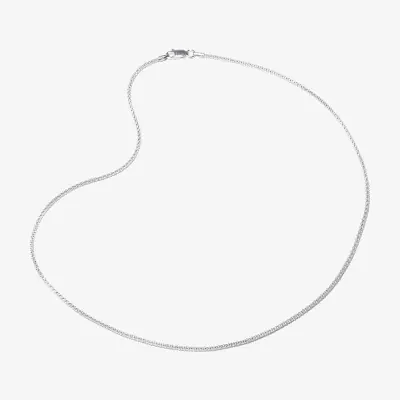 Silver Treasures Made Italy Womens Sterling 16 Inch Popcorn Chain Necklace