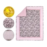 The Peanutshell Leopard Blush 3-pc. Crib Bedding Set