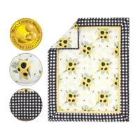 The Peanutshell Sunflower Floral 3-pc. Crib Bedding Set