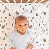 The Peanutshell Woodland Camo 3-pc. Crib Bedding Set