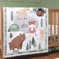 The Peanutshell Woodland Camo 3-pc. Crib Bedding Set