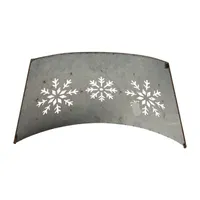 Glitzhome 26" Snowflake Cutout Metal Christmas Tree Collar