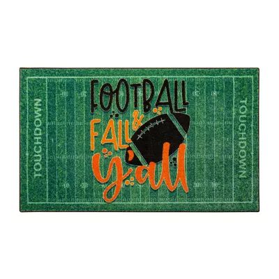 Mohawk Home Everstrand Football Fall & Y'all Latex Kitchen Mat