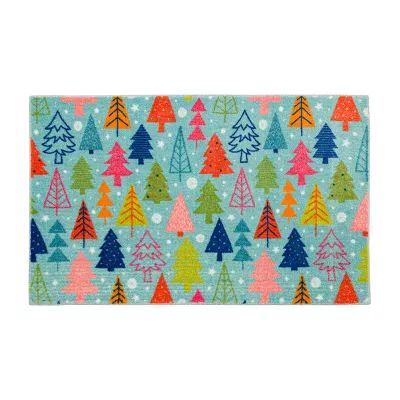 Mohawk Home Everstrand Holiday Trees Latex Kitchen Mat