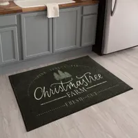 Mohawk Home Everstrand Christmas Tree Farm Latex Kitchen Mat