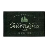 Mohawk Home Everstrand Christmas Tree Farm Latex Kitchen Mat