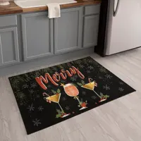 Mohawk Home Everstrand Let's Get Merry Latex Kitchen Mat