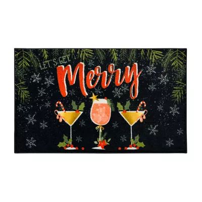 Mohawk Home Everstrand Let's Get Merry Latex Kitchen Mat