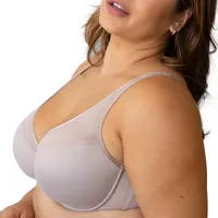 Curvy Couture Sheer Mesh Plunge T-Shirt Bra- 1310