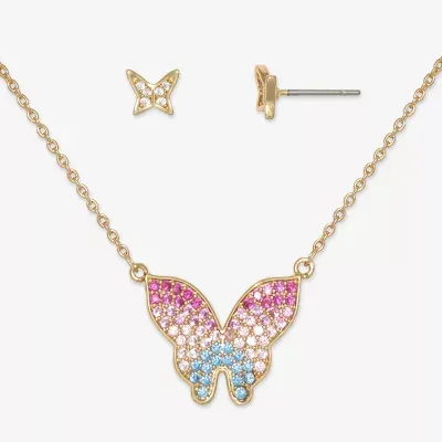 Mixit Necklace & Stud Earring 2-pc. Butterfly Jewelry Set