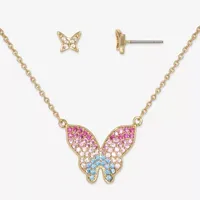 Mixit Necklace & Stud Earring 2-pc. Butterfly Jewelry Set