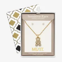 Mixit Bear Necklace & Stud Earring 2-pc. Jewelry Set