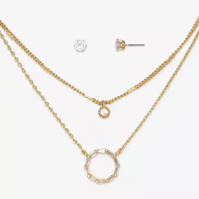 Mixit Circle Necklace & Stud Earring 2-pc. Jewelry Set