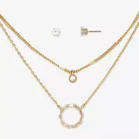 Mixit Circle Necklace & Stud Earring 2-pc. Jewelry Set