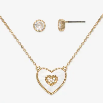 Mixit Necklace & Stud Earring 2-pc. Heart Jewelry Set