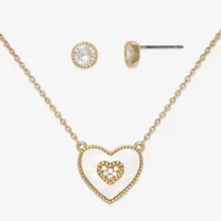 Mixit Necklace & Stud Earring 2-pc. Heart Jewelry Set