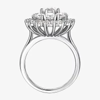 Womens 5 3/4 CT. T.W. Cubic Zirconia Sterling Silver Round Cocktail Ring