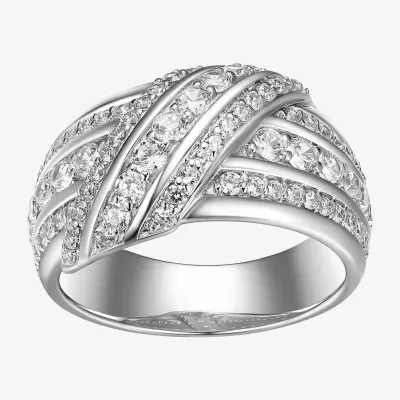5.5MM 2 1/2 CT. T.W. Cubic Zirconia Sterling Silver Round Band