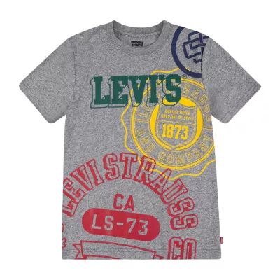 Levi's Big Boys Crew Neck Short Sleeve Graphic T-Shirt