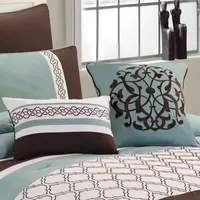 Riverbrook Home Tolbert 8-pc. Midweight Embroidered Comforter Set