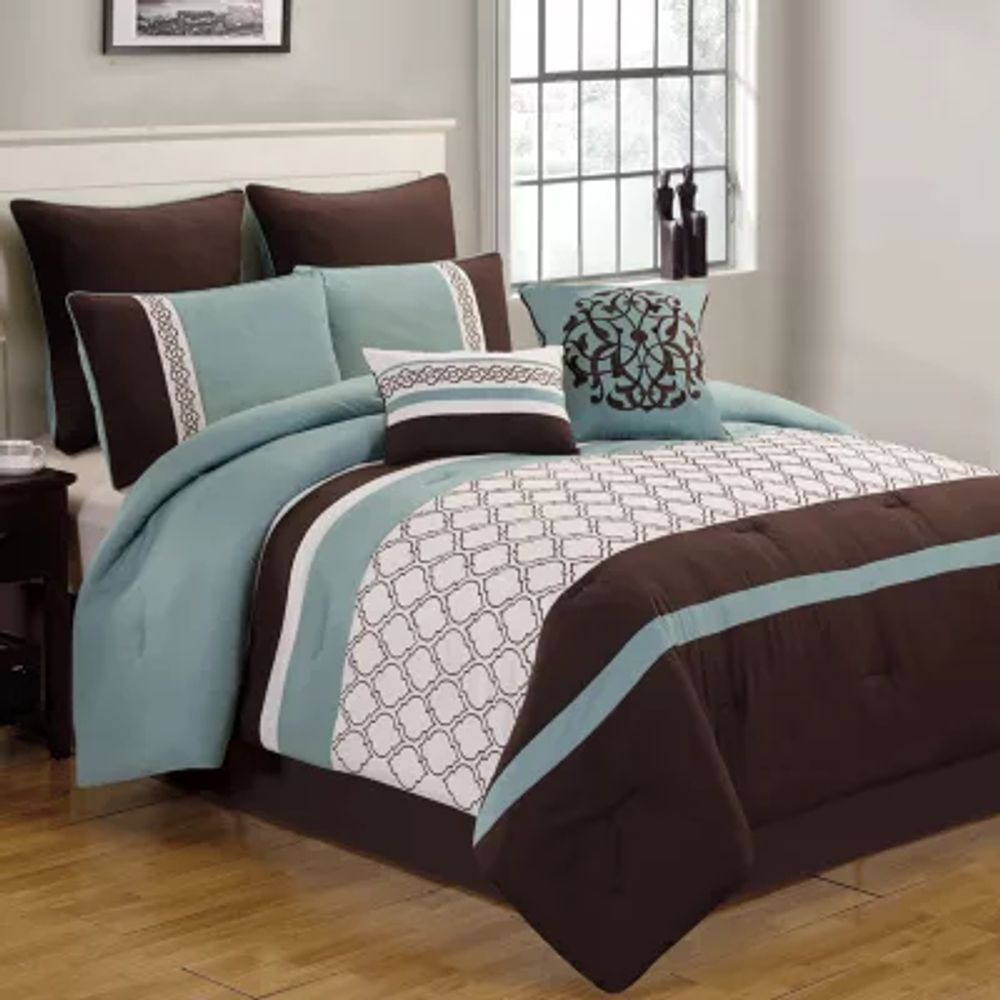 Riverbrook Home Tolbert 8-pc. Midweight Embroidered Comforter Set | Plaza  Las Americas