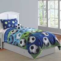 Riverbrook Home Soccer League Midweight Reversible Comforter Set