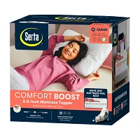 Serta 2.5 Comfort Boost Memory Foam Mattress Topper