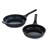 BergHOFF Leo Stone+ Ceramic Non-Stick 2-pc. Fry Pan Set